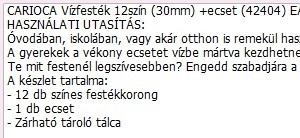 HASZNÁLATI UTASÍTÁS 42404