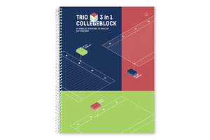 Collegeblock spirál TRIO A/4-100 40von+30koc+30si 3in1