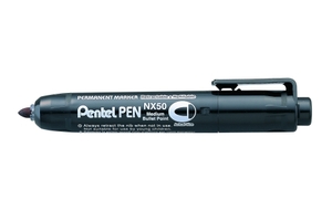 Pentel Marker nyomógombos tölthető jumbo fekete NX50-AO